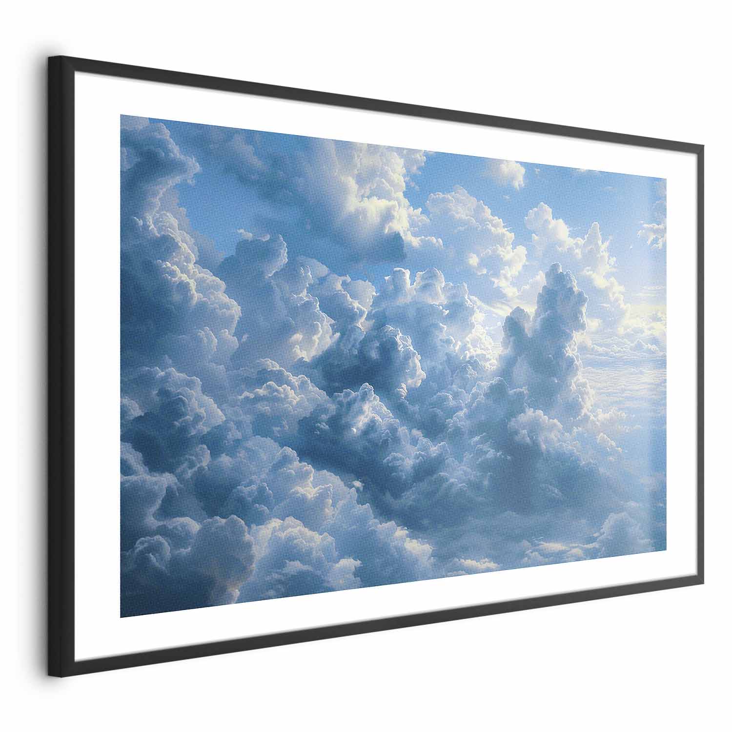 Poster - Ocean in the Air: Waving Clouds Reflecting Morning Light