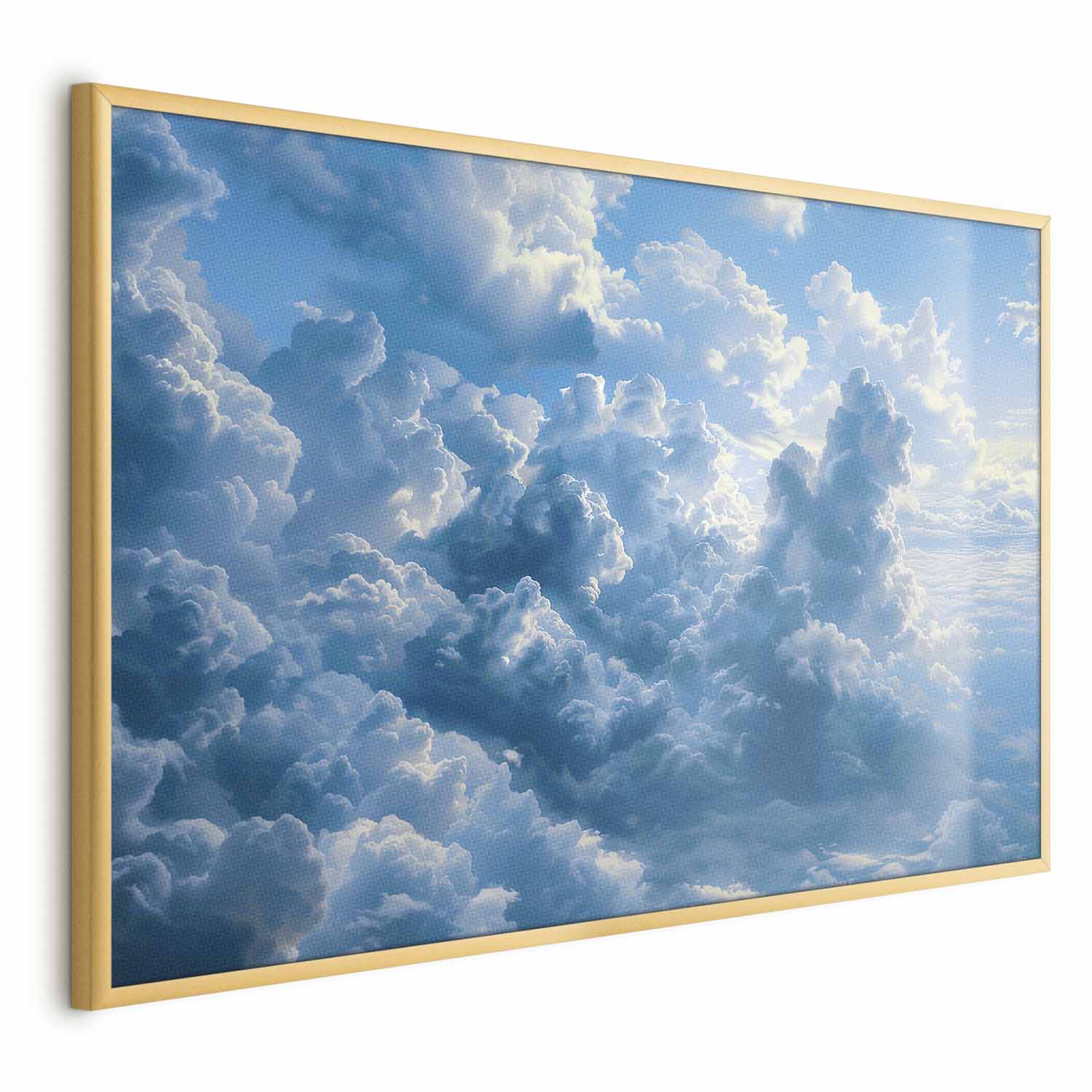 Poster - Ocean in the Air: Waving Clouds Reflecting Morning Light