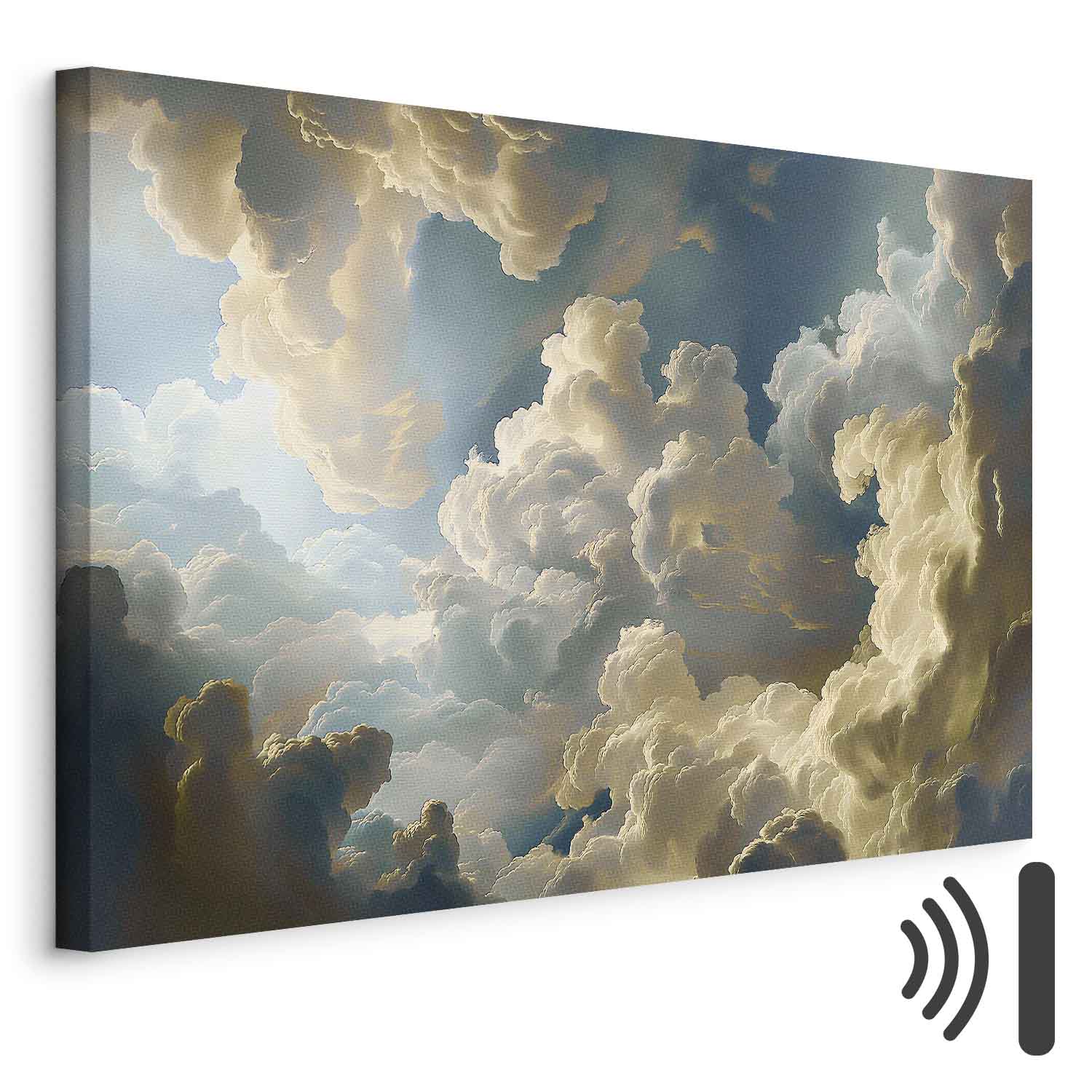 Leinwandbild - Sun and Shadows: A Theatrical Display of Nature High Above the Earth