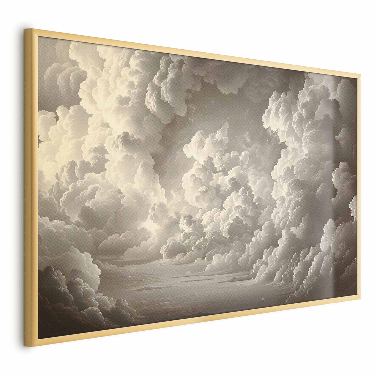 Poster - Whisper of Illuminated Clouds: Soft Light Play in the Sky Theater