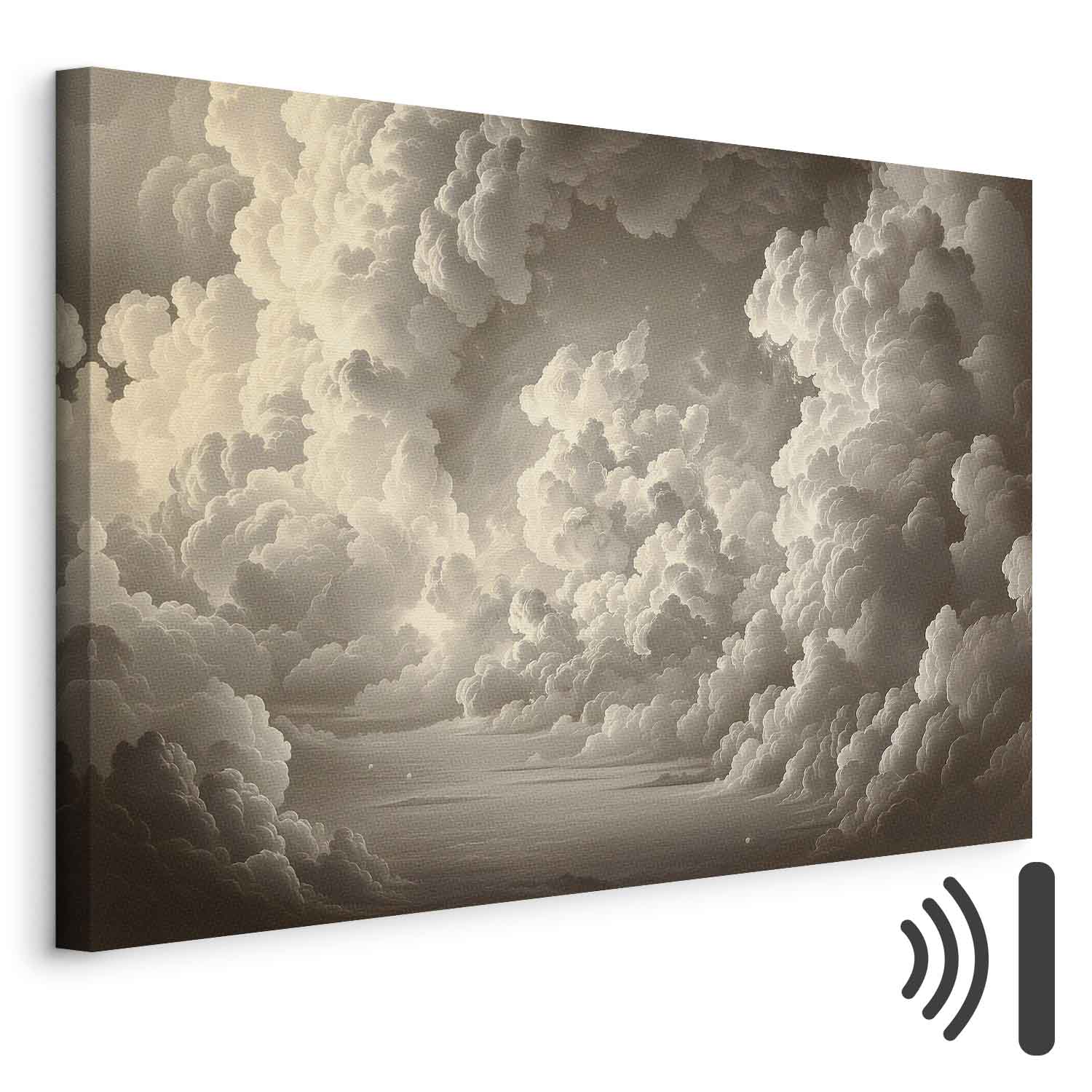 Leinwandbild - Whisper of Illuminated Clouds: Soft Play of Light in the Theater of the Heavens