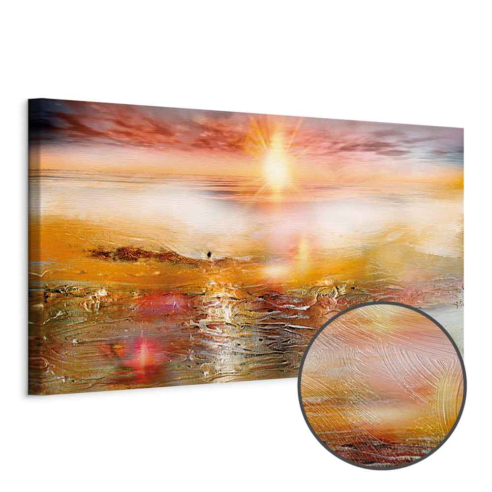Leinwandbild - Orange Sea