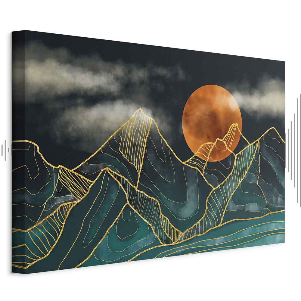 Leinwandbild - Mountain Calm (1 Part) Wide
