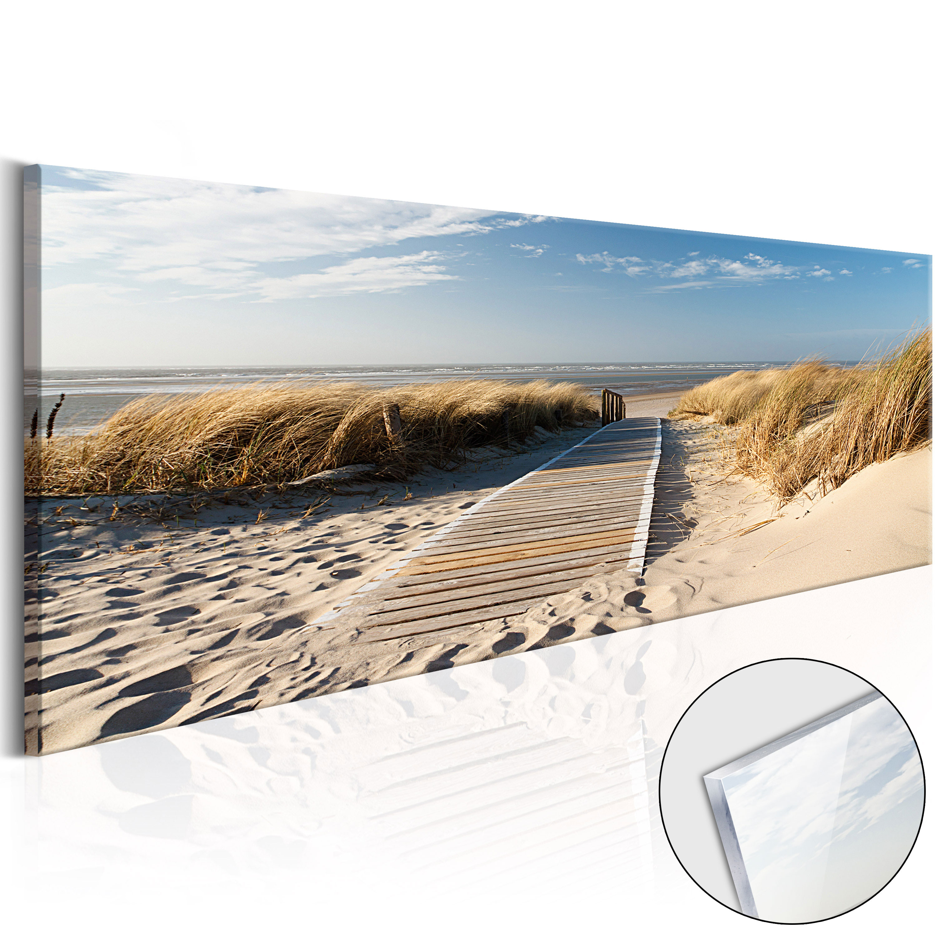 Acrylglasbild - Wild Beach