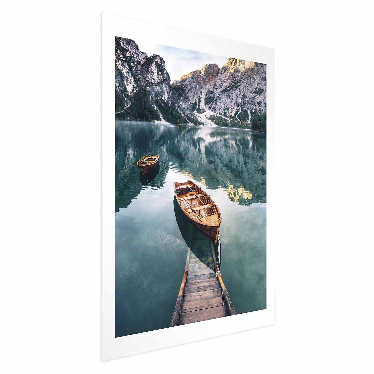 Poster - Boats in the Dolomites