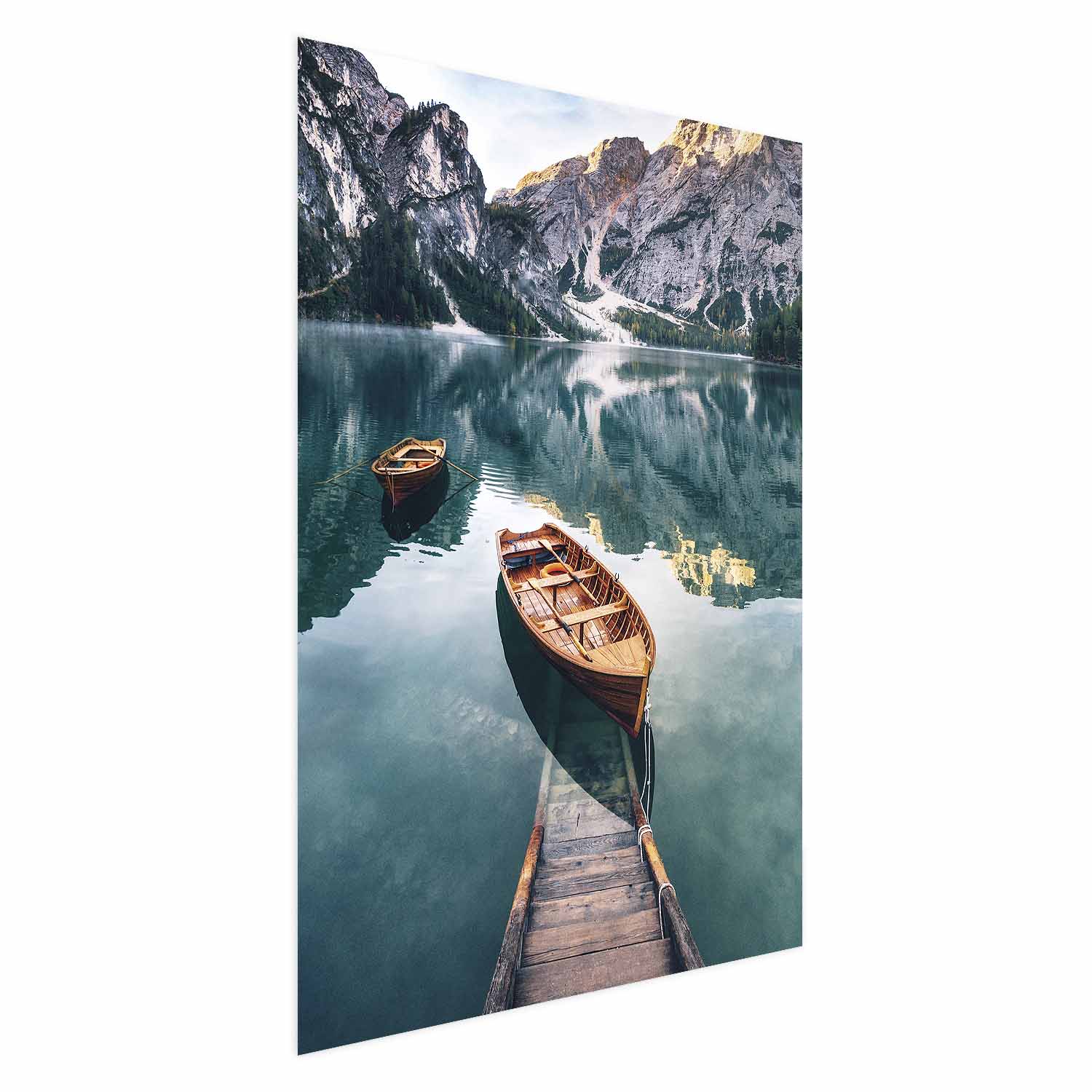 Poster - Boats in the Dolomites