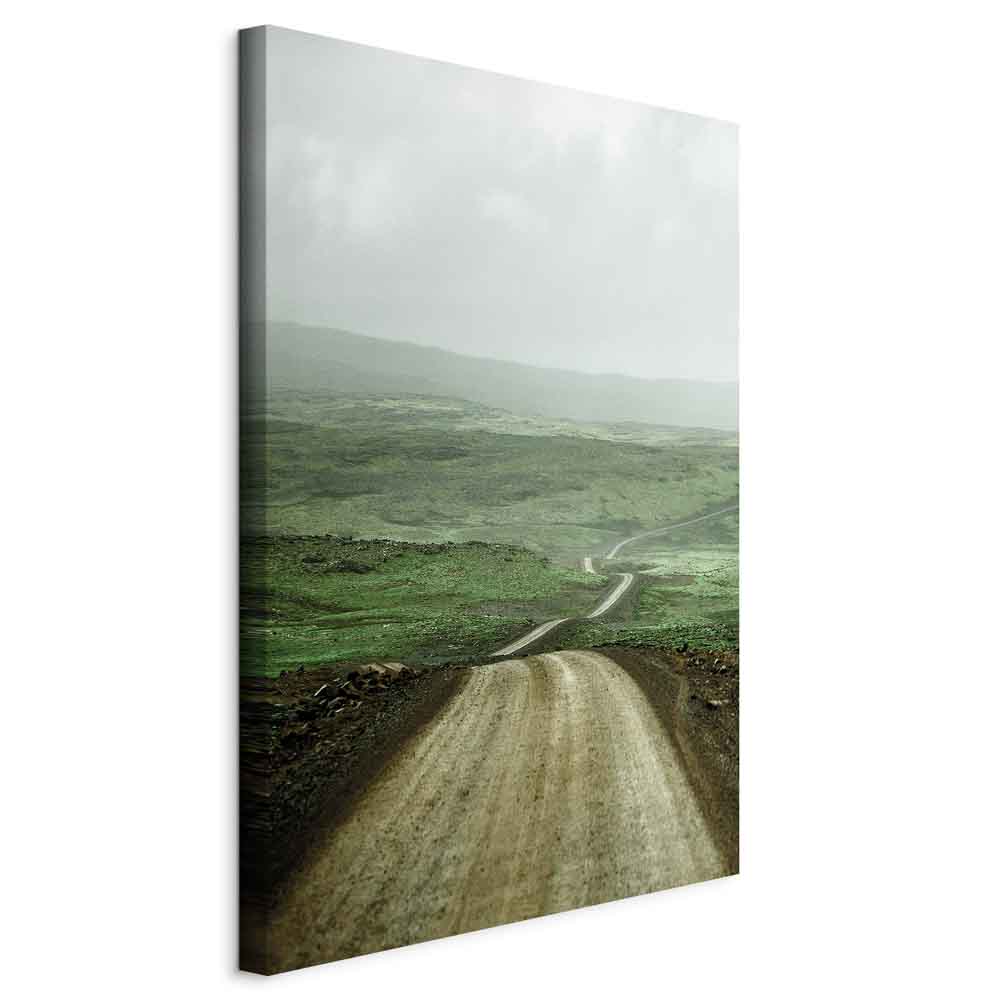 Leinwandbild - Road Across the Plains (1 Part) Vertical