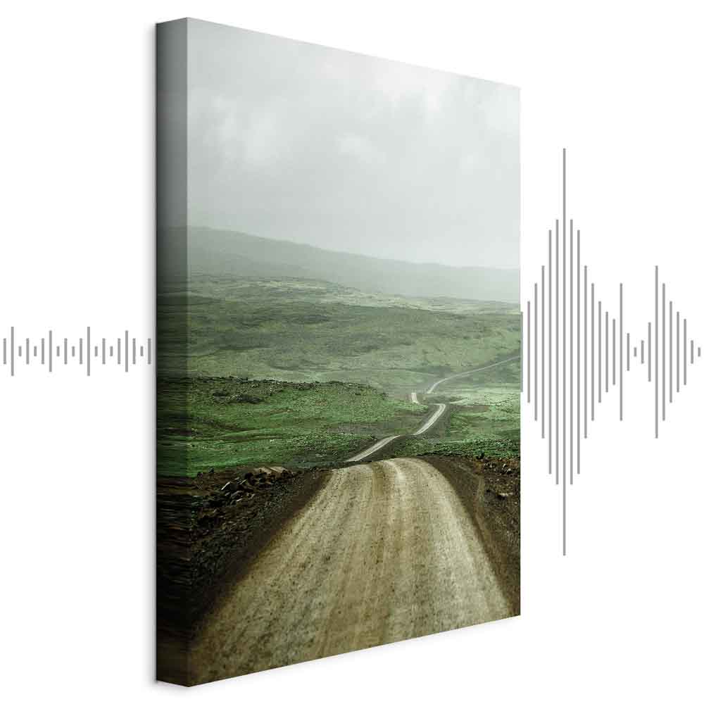 Leinwandbild - Road Across the Plains (1 Part) Vertical