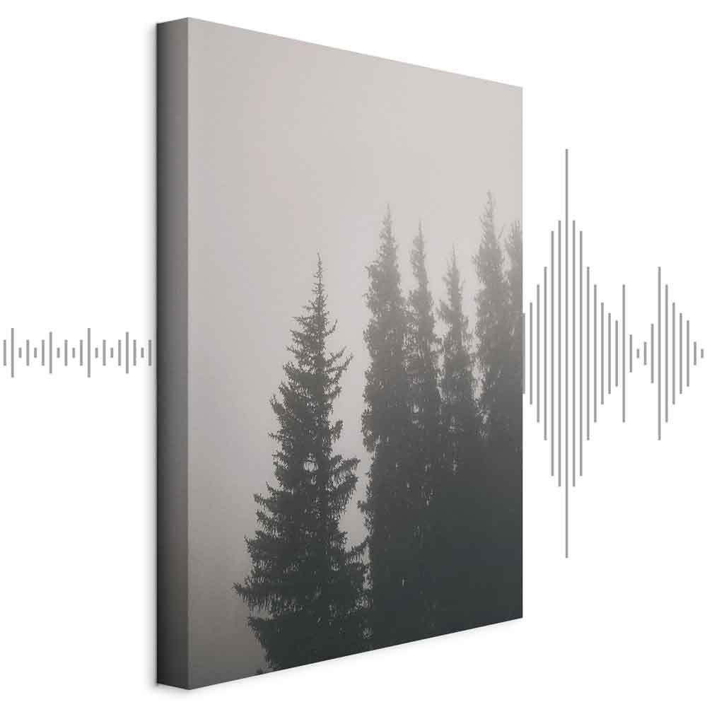 Leinwandbild - Smell of Forest Fog (1 Part) Vertical