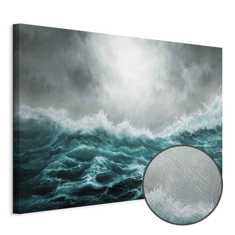 Leinwandbild - Restless Ocean (1 Part) Wide