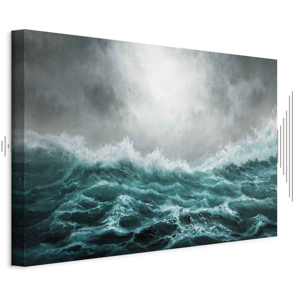 Leinwandbild - Restless Ocean (1 Part) Wide