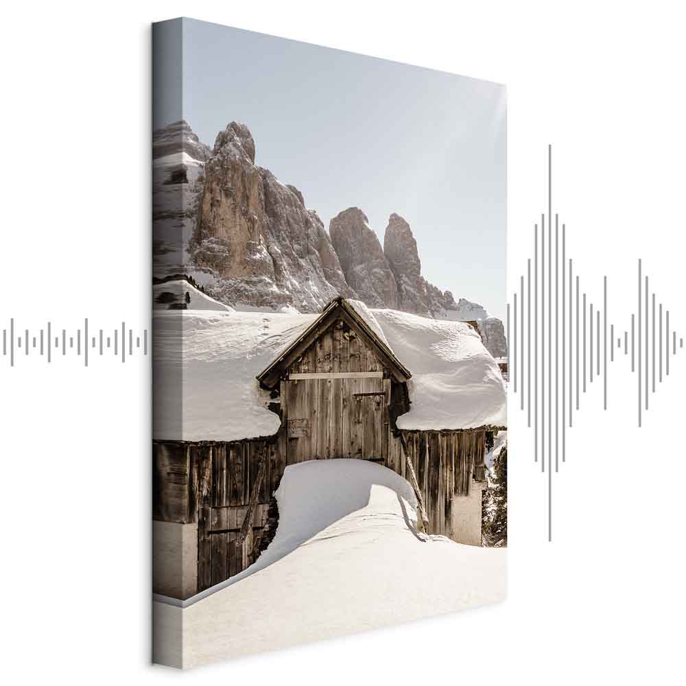 Leinwandbild - Winter in the Dolomites (1 Part) Vertical