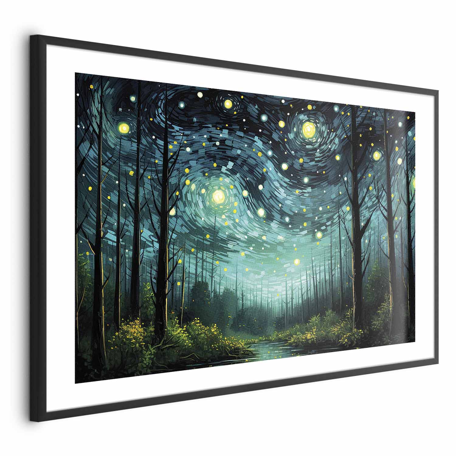 Poster - Starry night - a contemporary version of Van Gogh's night sky