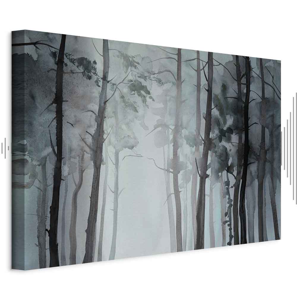 Leinwandbild - Hazy Forest (1 Part) Wide