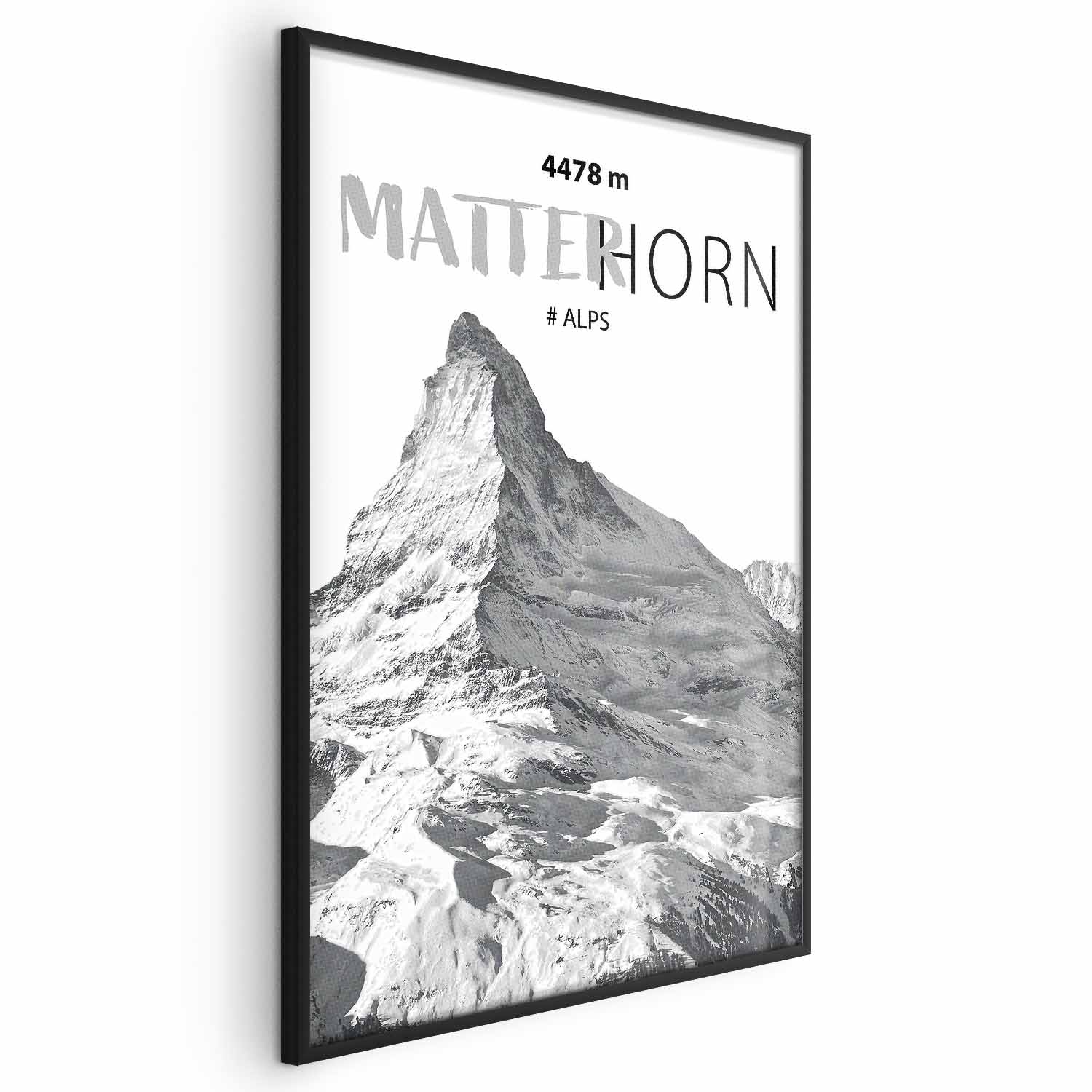 Poster - The majestic Matterhorn mountain peak, crown of mountains, mountain landscape