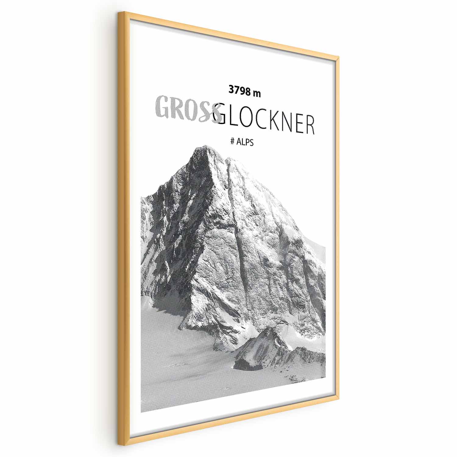 Poster - Majestic mountain peak Glosslockner mountain crown mountain landscape