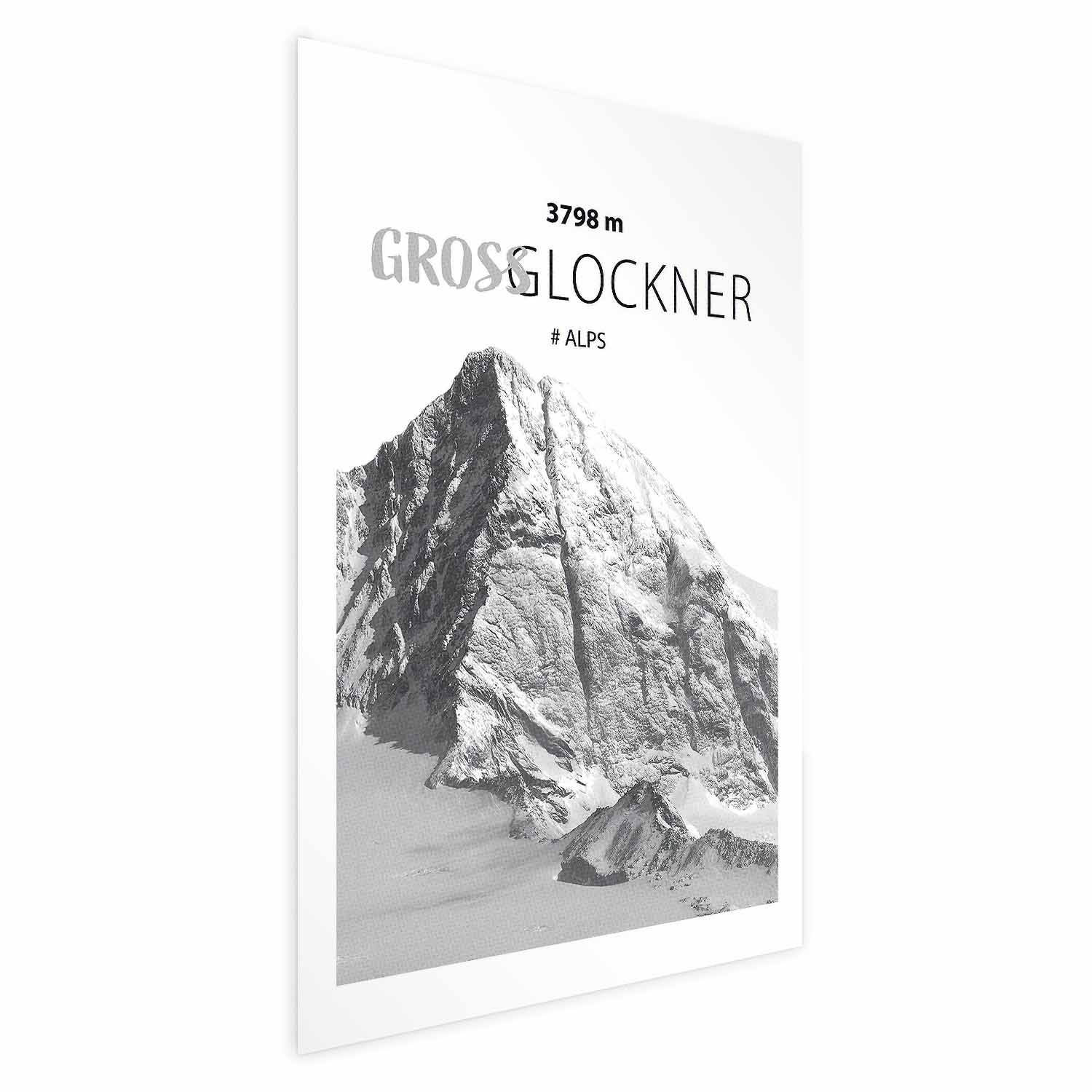 Poster - Majestic mountain peak Glosslockner mountain crown mountain landscape