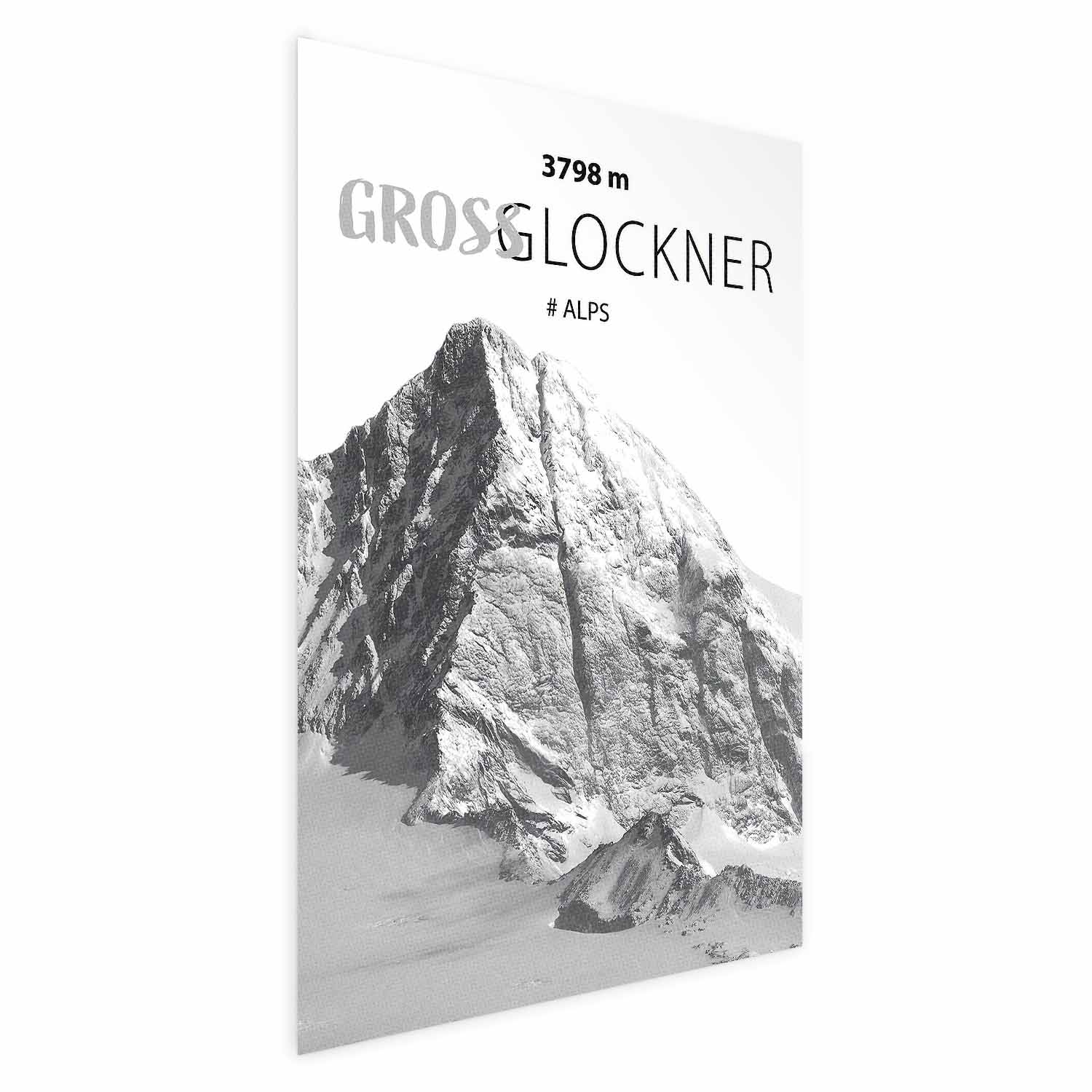 Poster - Majestic mountain peak Glosslockner mountain crown mountain landscape