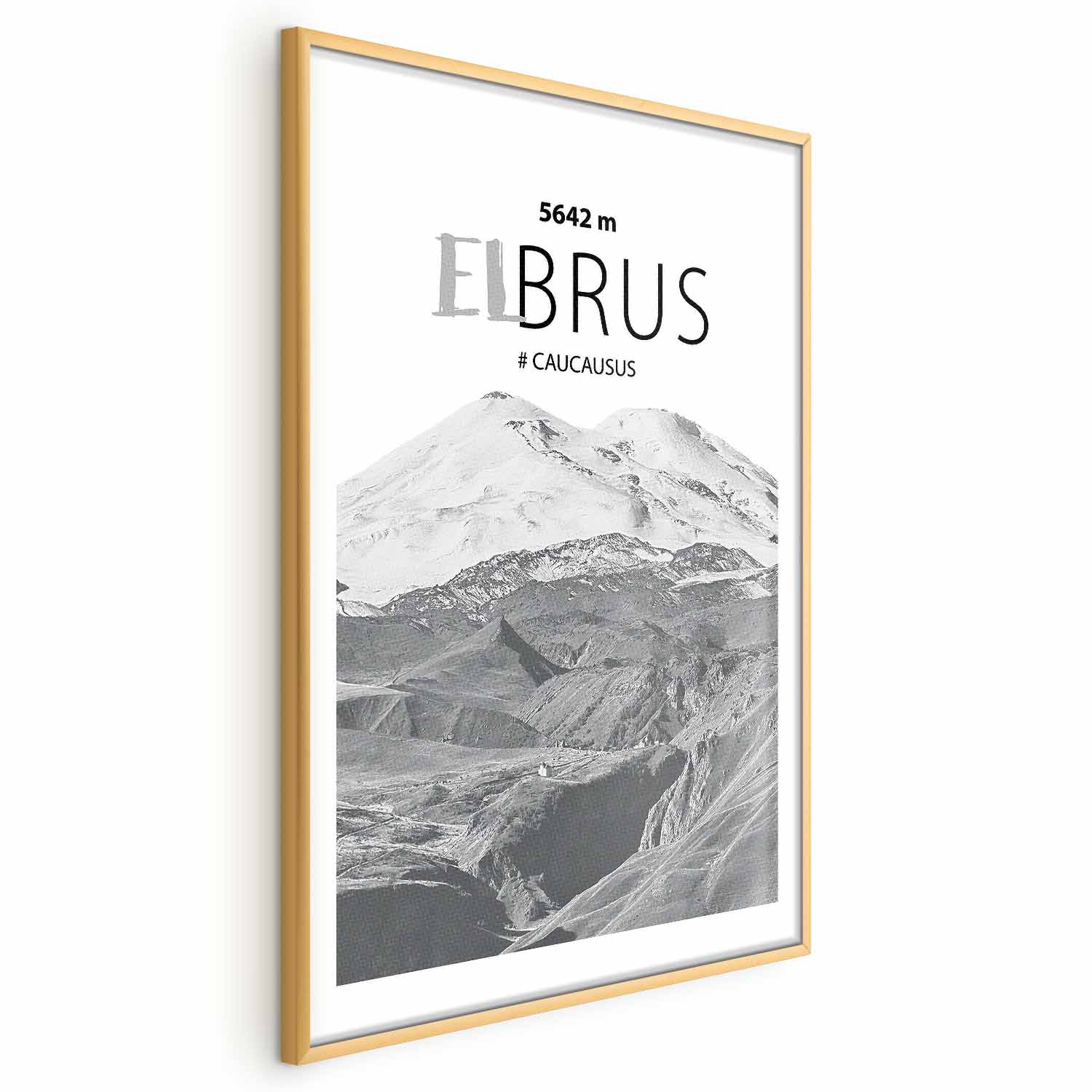Poster - Majestic mountain peak Elbrus mountain crown mountain landscape