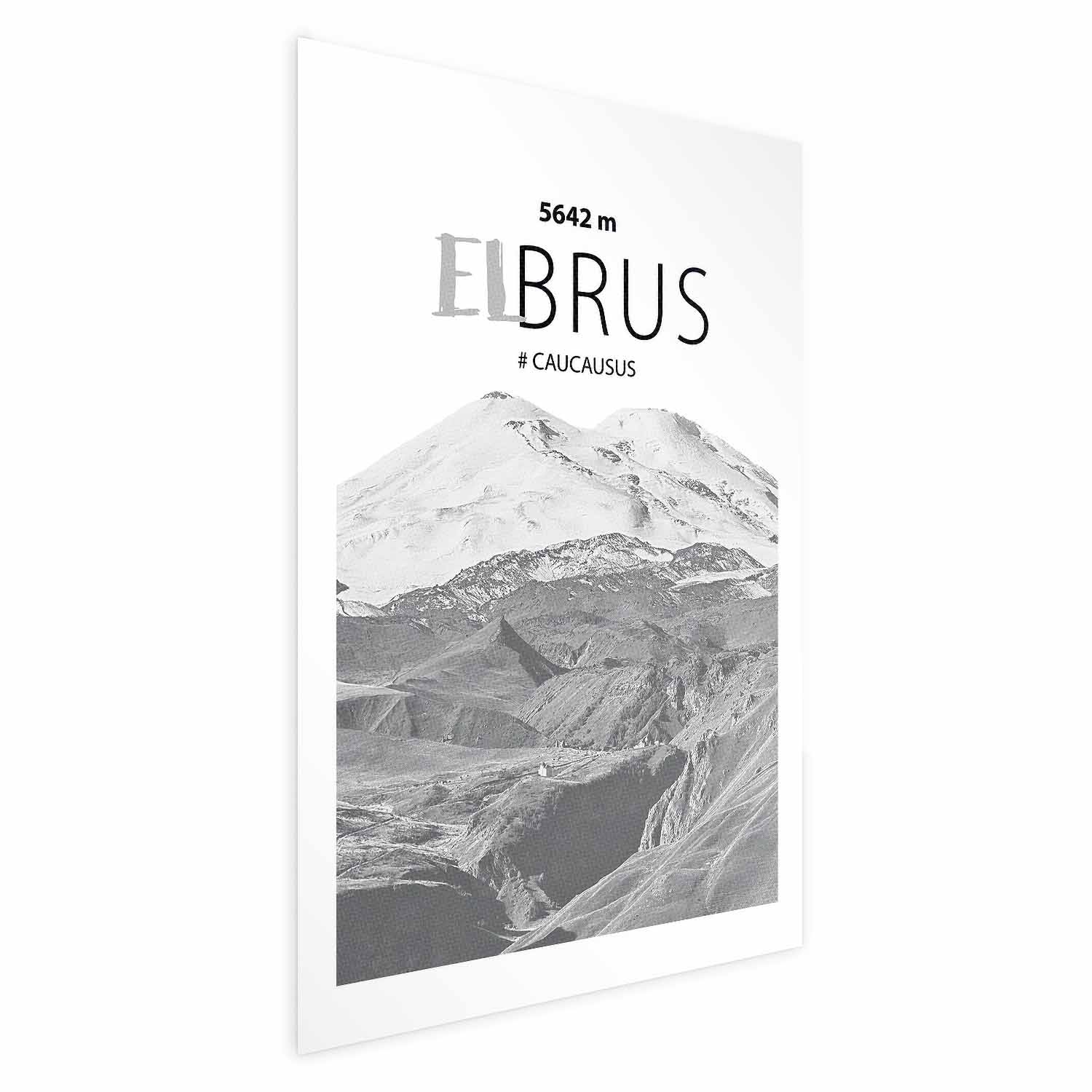 Poster - Majestic mountain peak Elbrus mountain crown mountain landscape