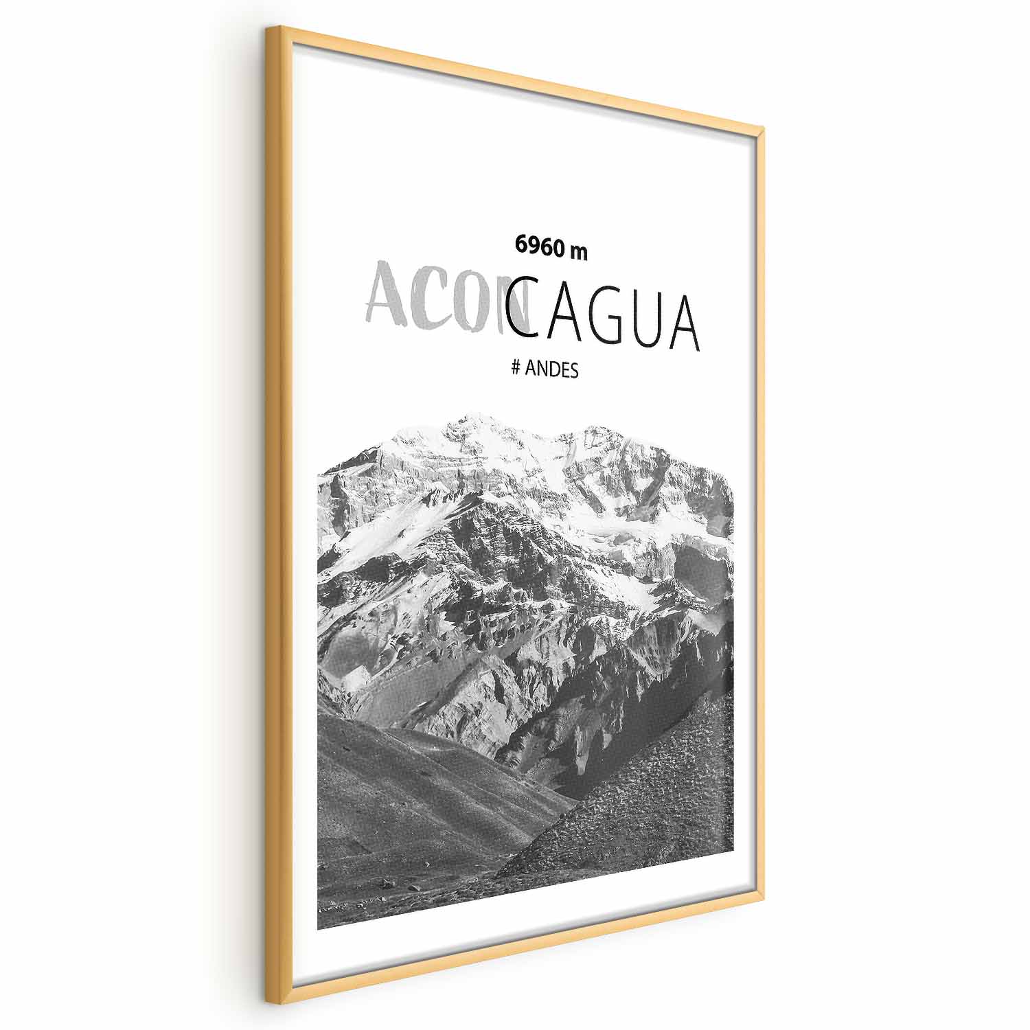 Poster - The majestic peak of Aconcagua mountain crown mountain landscape