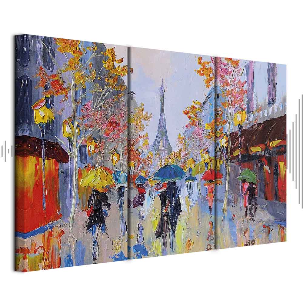 Leinwandbild - Rainy Paris