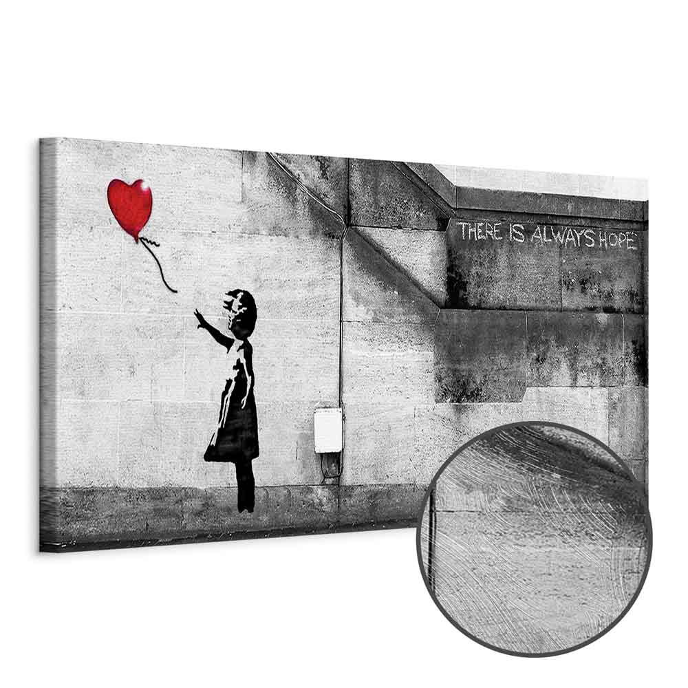 Leinwandbild - There is Always Hope (1 Part) Narrow Red