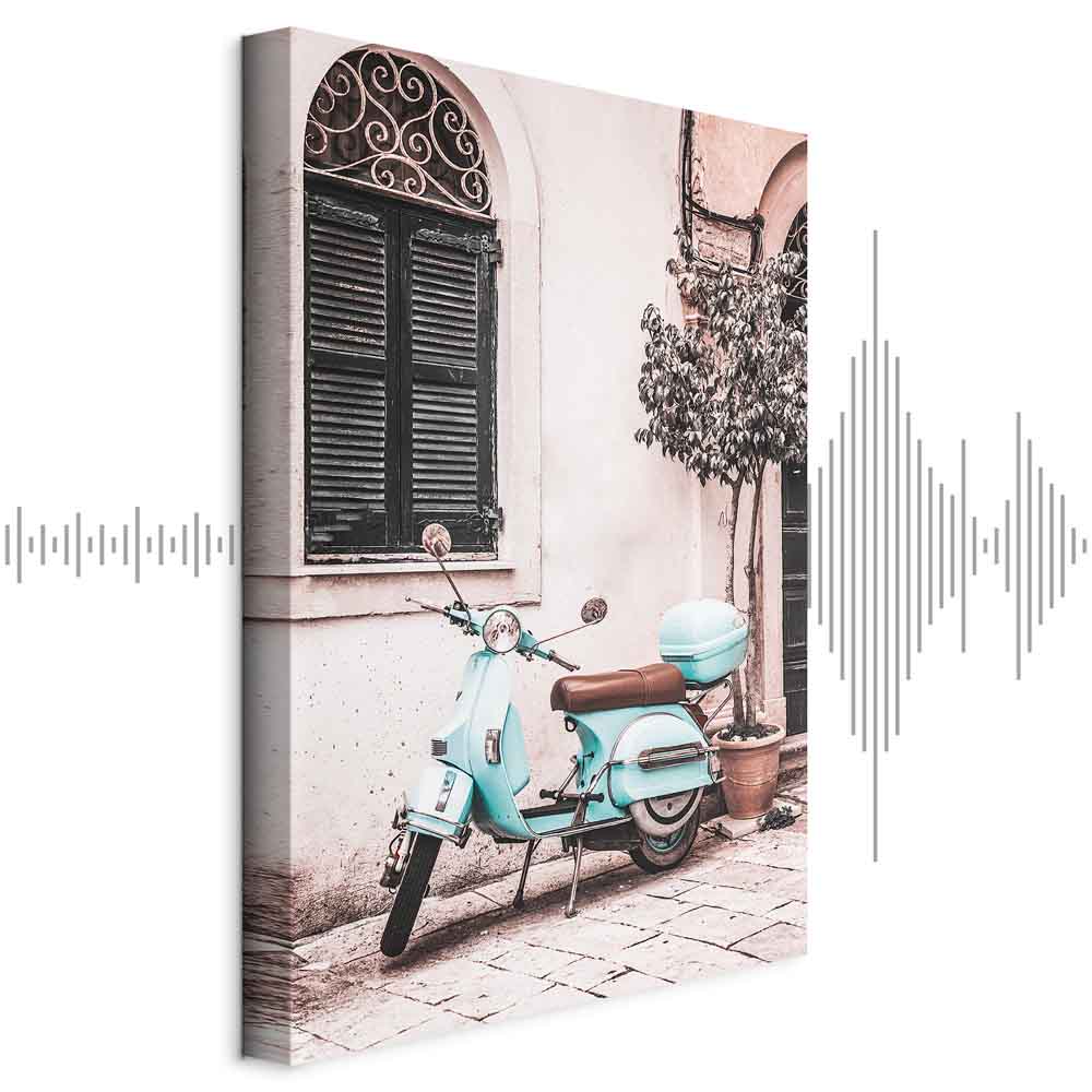 Leinwandbild - Iconic Vespa (1 Part) Vertical