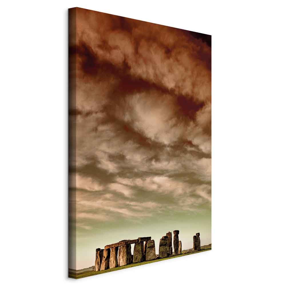 Leinwandbild - Clouds Over Stonehenge (1 Part) Vertical