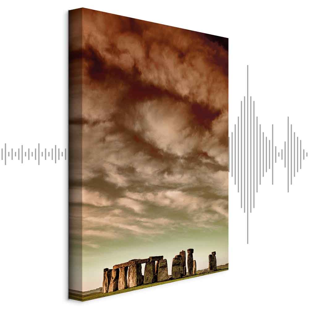 Leinwandbild - Clouds Over Stonehenge (1 Part) Vertical