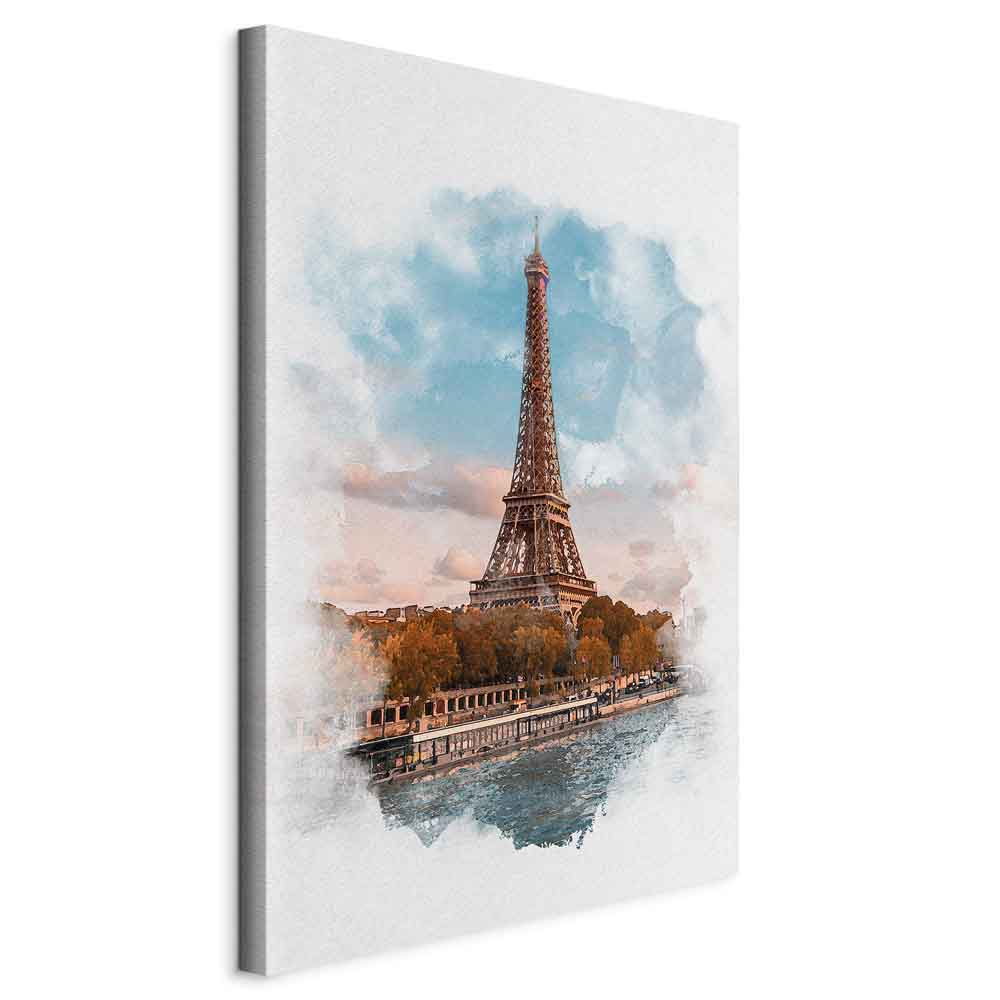 Leinwandbild - Paris View (1 Part) Vertical