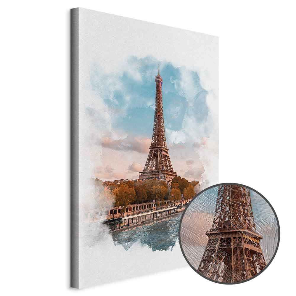Leinwandbild - Paris View (1 Part) Vertical