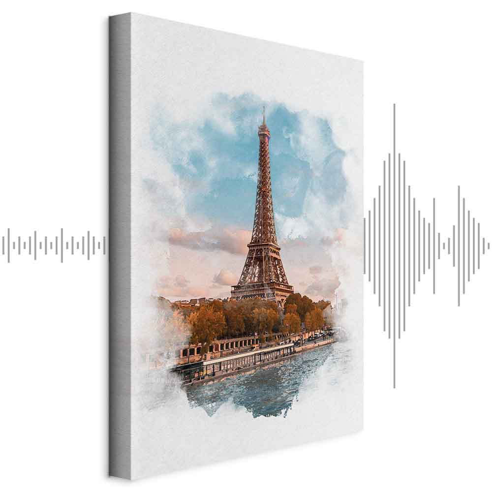 Leinwandbild - Paris View (1 Part) Vertical