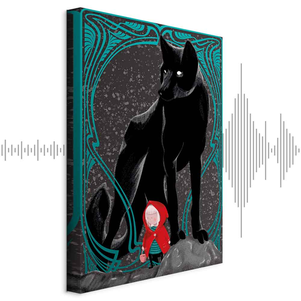 Leinwandbild - Red Riding Hood (1 Part) Vertical
