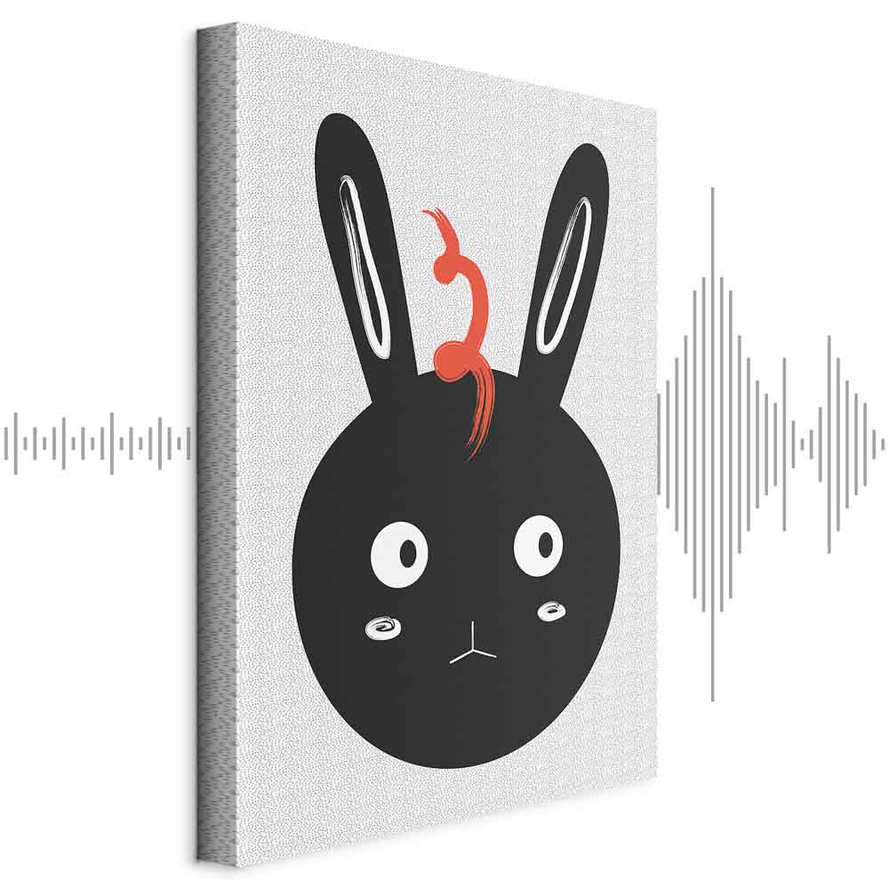 Leinwandbild - Rabbit Sees Everything (1 Part) Vertical