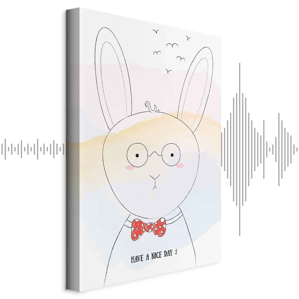 Leinwandbild - Greetings from Rabbit (1 Part) Vertical