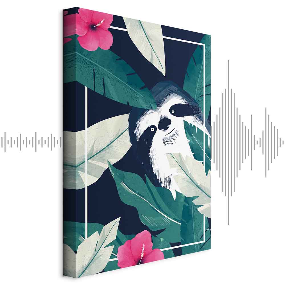 Leinwandbild - Sloth in the Tropics (1 Part) Vertical