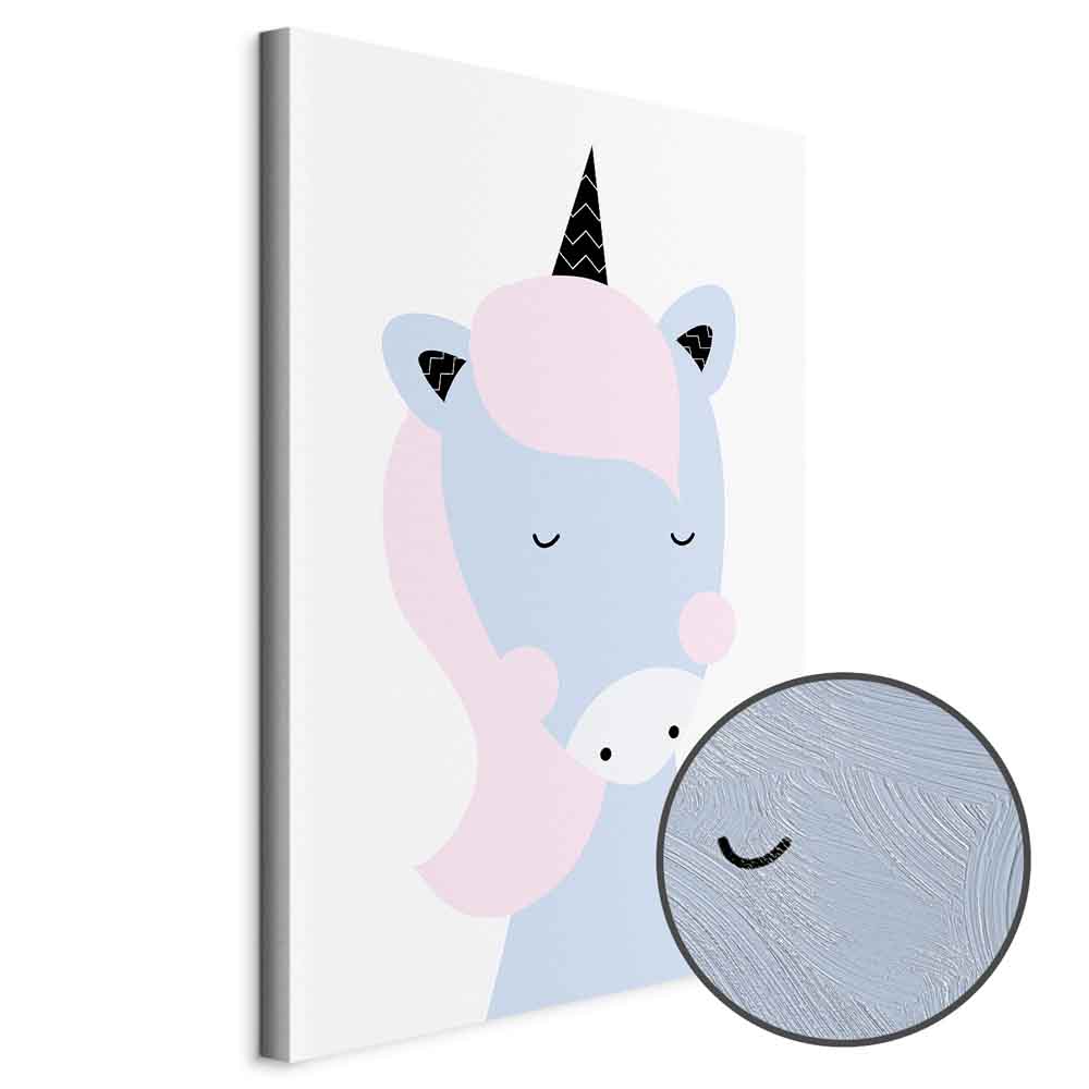 Leinwandbild - Sweet Unicorn (1 Part) Vertical