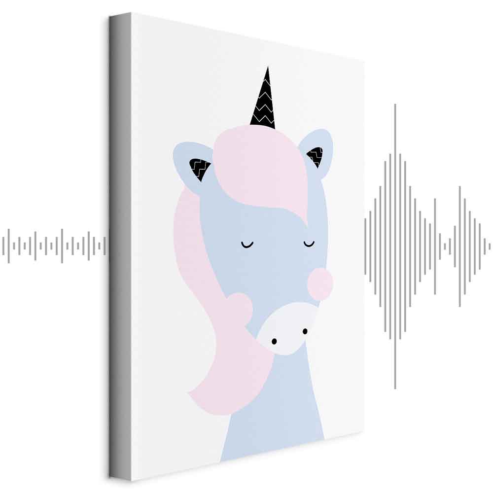 Leinwandbild - Sweet Unicorn (1 Part) Vertical