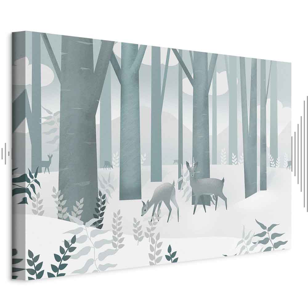 Leinwandbild - Fairy-Tale Forest (1 Part) Vertical - First Variant