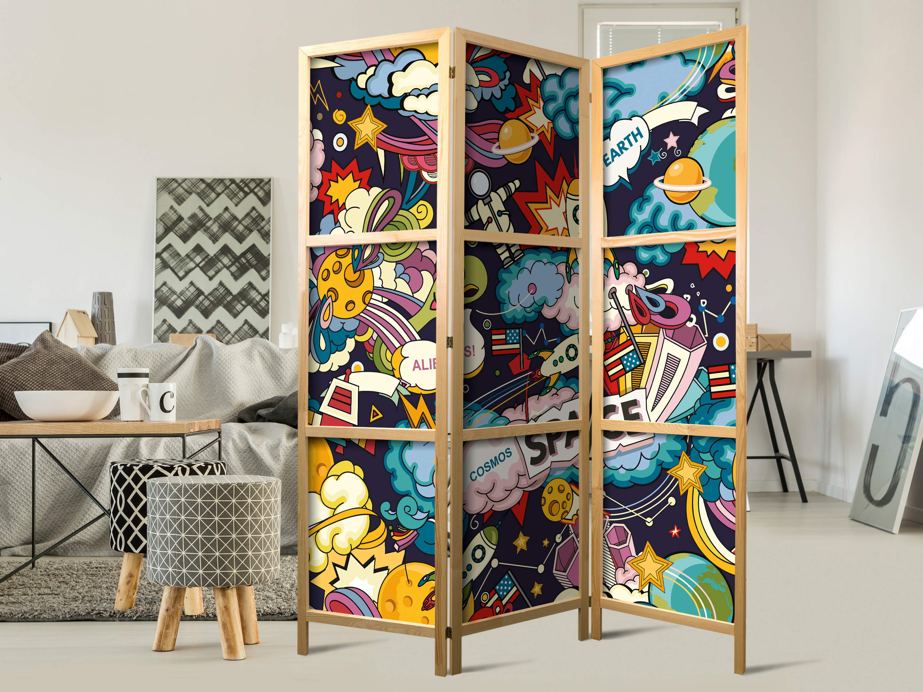 Japanischer Paravent - Teenager's Space I