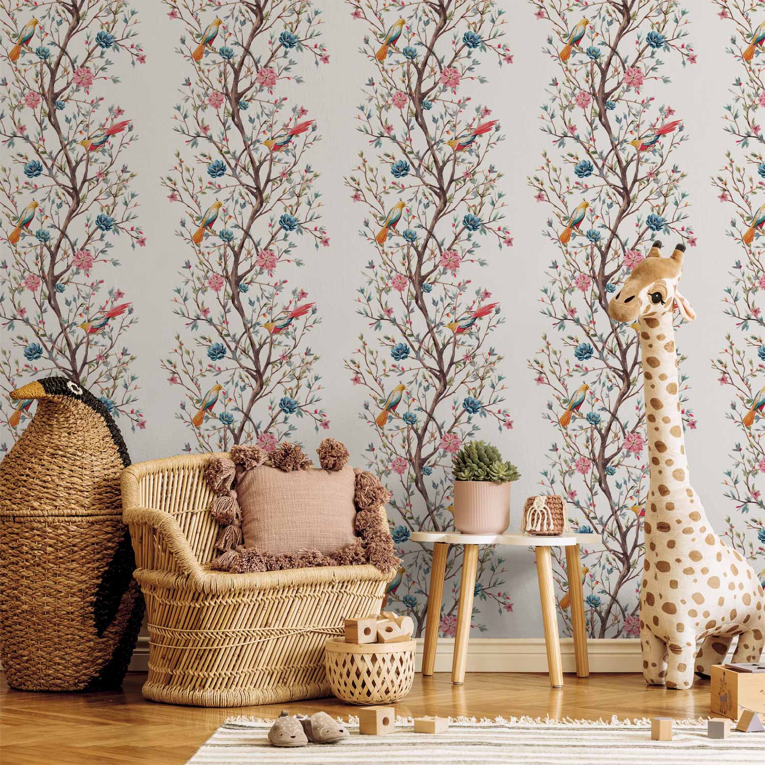 Tapete - Birds on a Flowering Twig