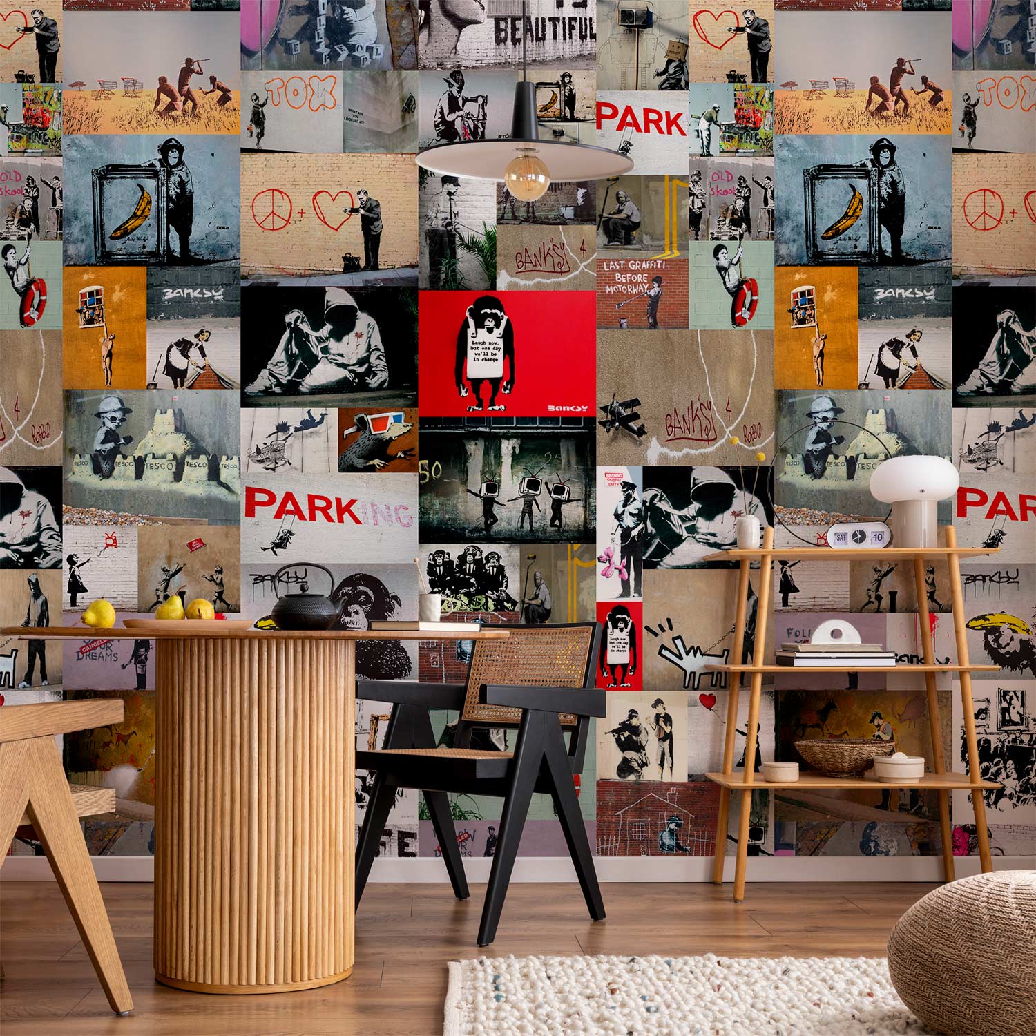 Tapete - Banksy - a collage