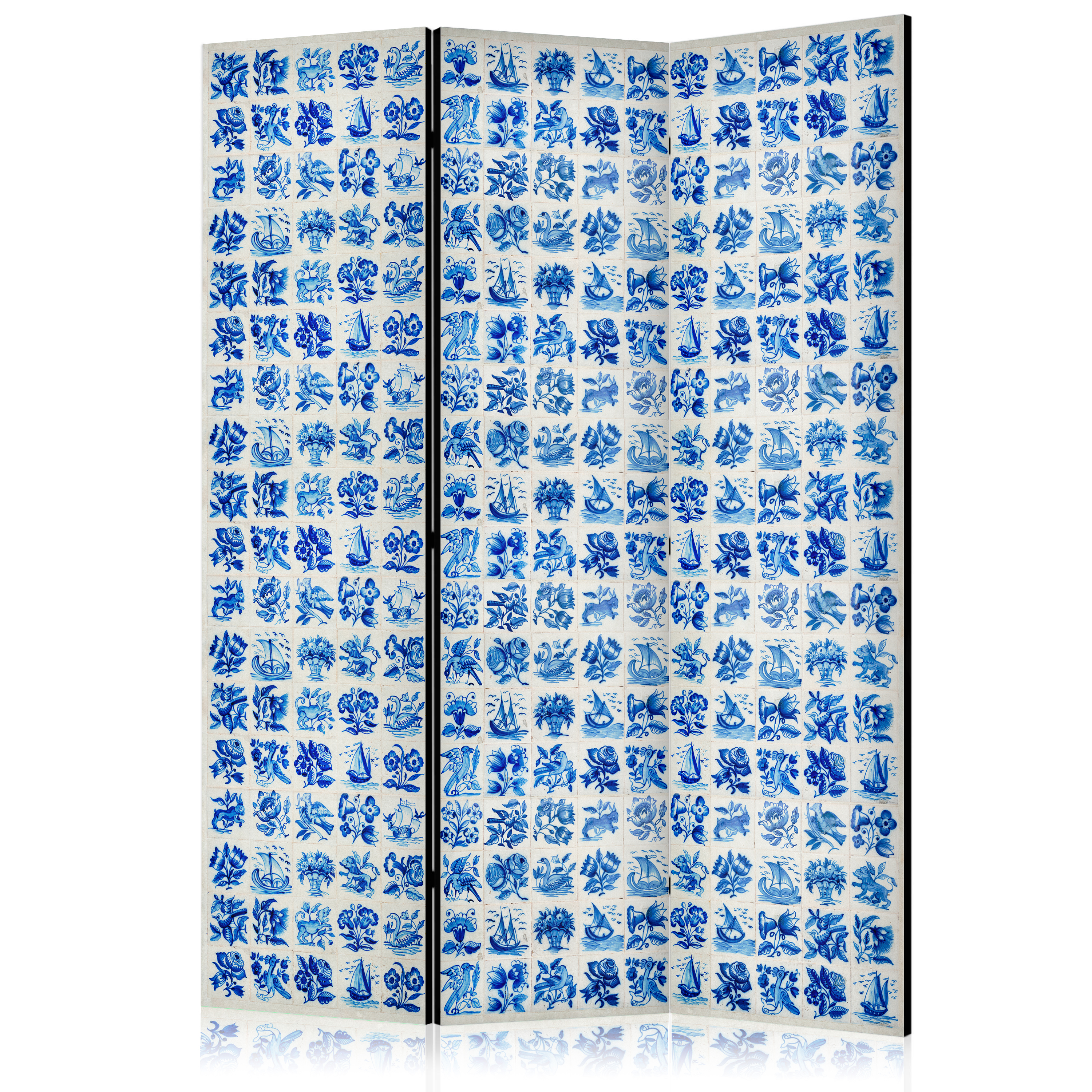 Paravent - Ceramic Tiles - Traditional Portuguese Blue Tiles Azulejos
