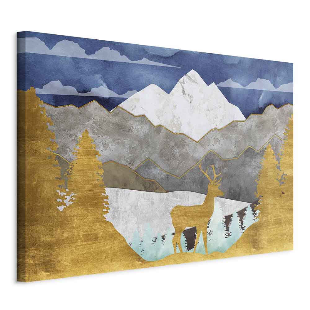 Leinwandbild - Golden Land (1 Part) Wide