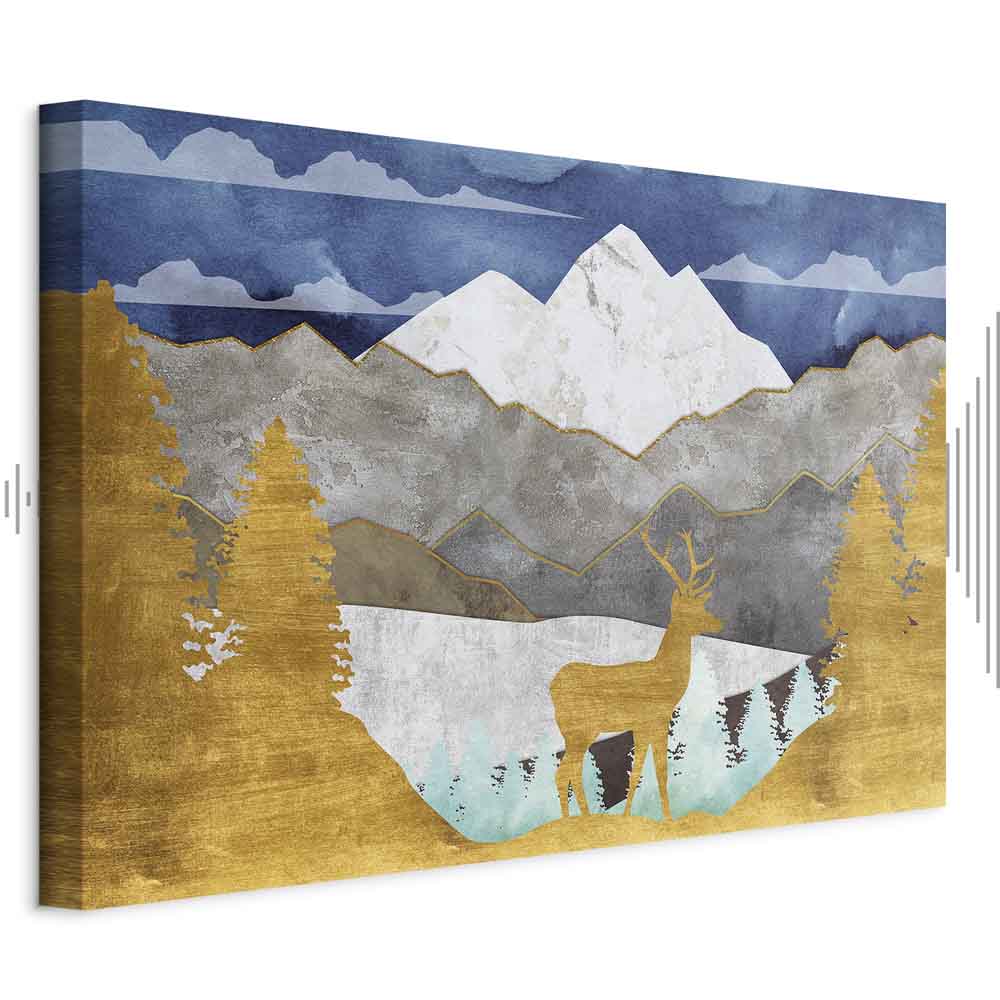 Leinwandbild - Golden Land (1 Part) Wide