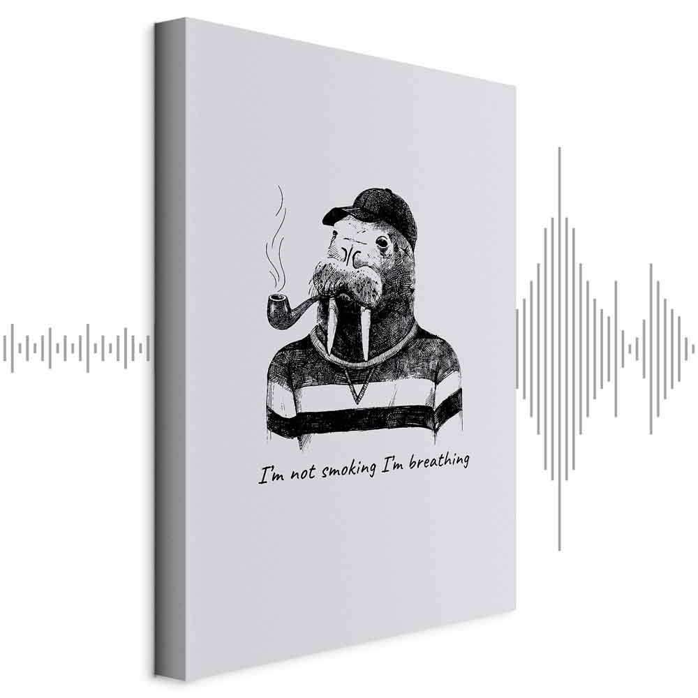 Leinwandbild - I'm Not Smoking. I'm Breathing (1 Part) Vertical