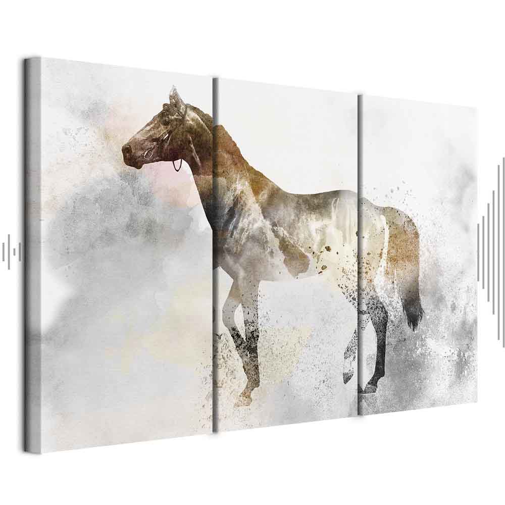 Leinwandbild - Fiery Steed (3 Parts)