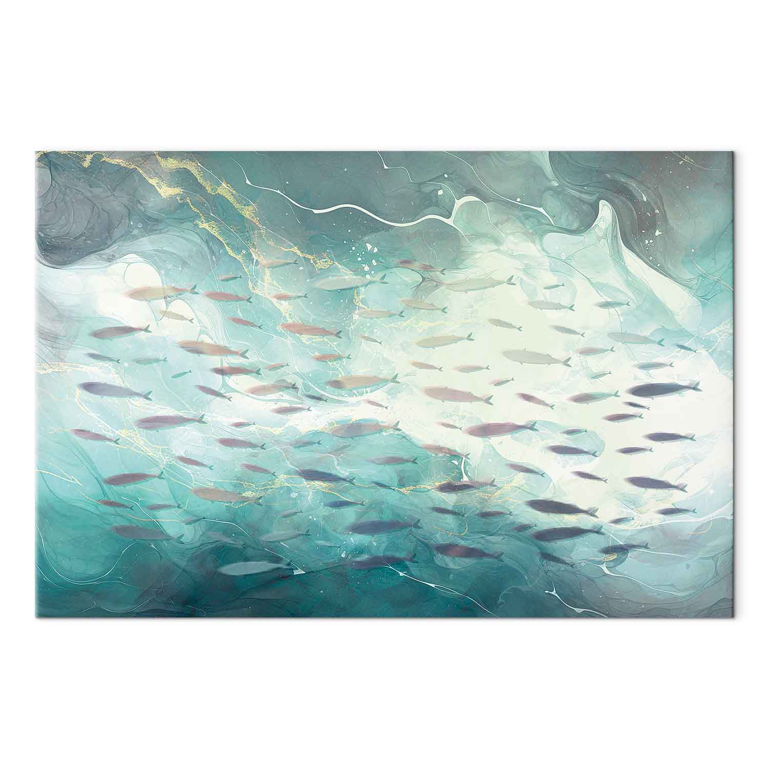 Leinwandbild - School of small fish