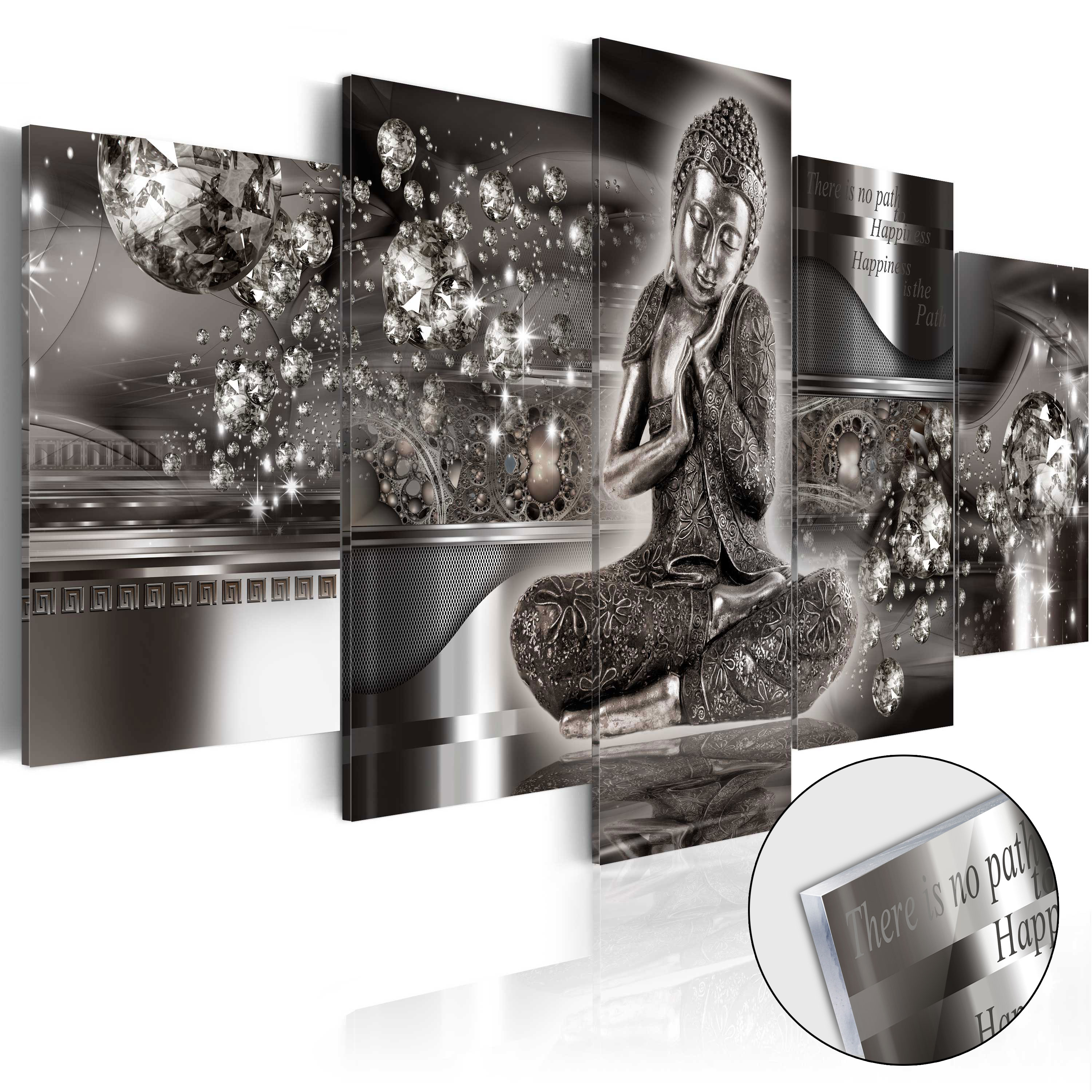 Acrylglasbild - Silver Serenity